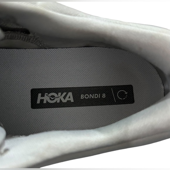 HOKA Men’s Bondi 8 Athletic Shoe In Sharkskin/Harbor Mist Size 13D ✨NWOB✨ - Picture 10 of 12